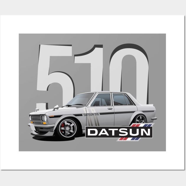 Datsun 510 Japanese Legend Wall Art by Ajie Negara